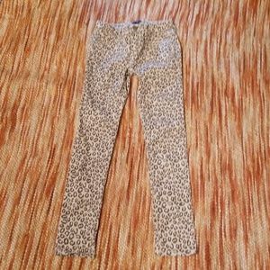 Girls 12 gap cheetah Jeans jeggings